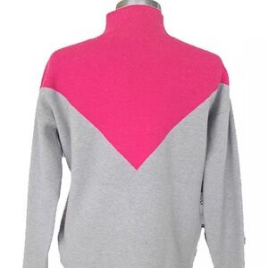 Cynthia Rowley Pink and Gray Turtleneck Sweater